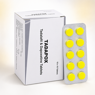 Tadapox tadalafil in dapoksetin tablete – škatla