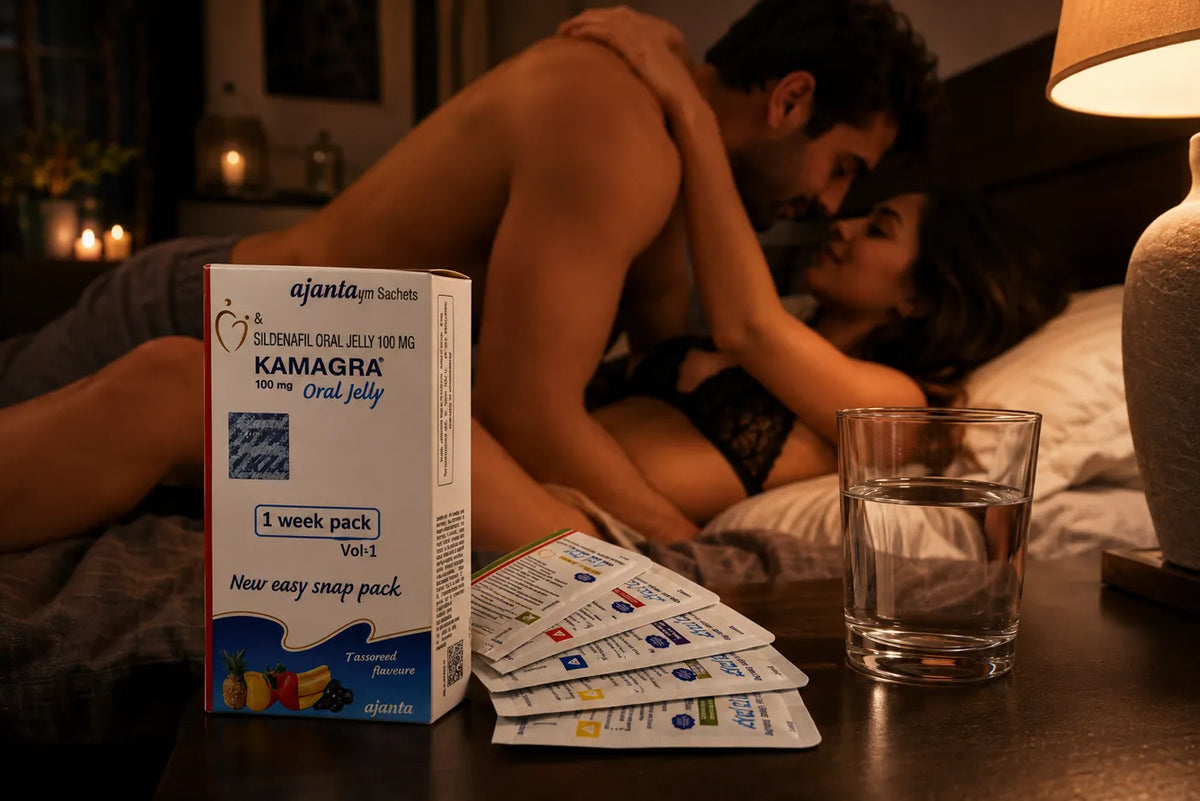 Kamagra Oral Jelly 100 mg (mešani okusi) — galerija 1