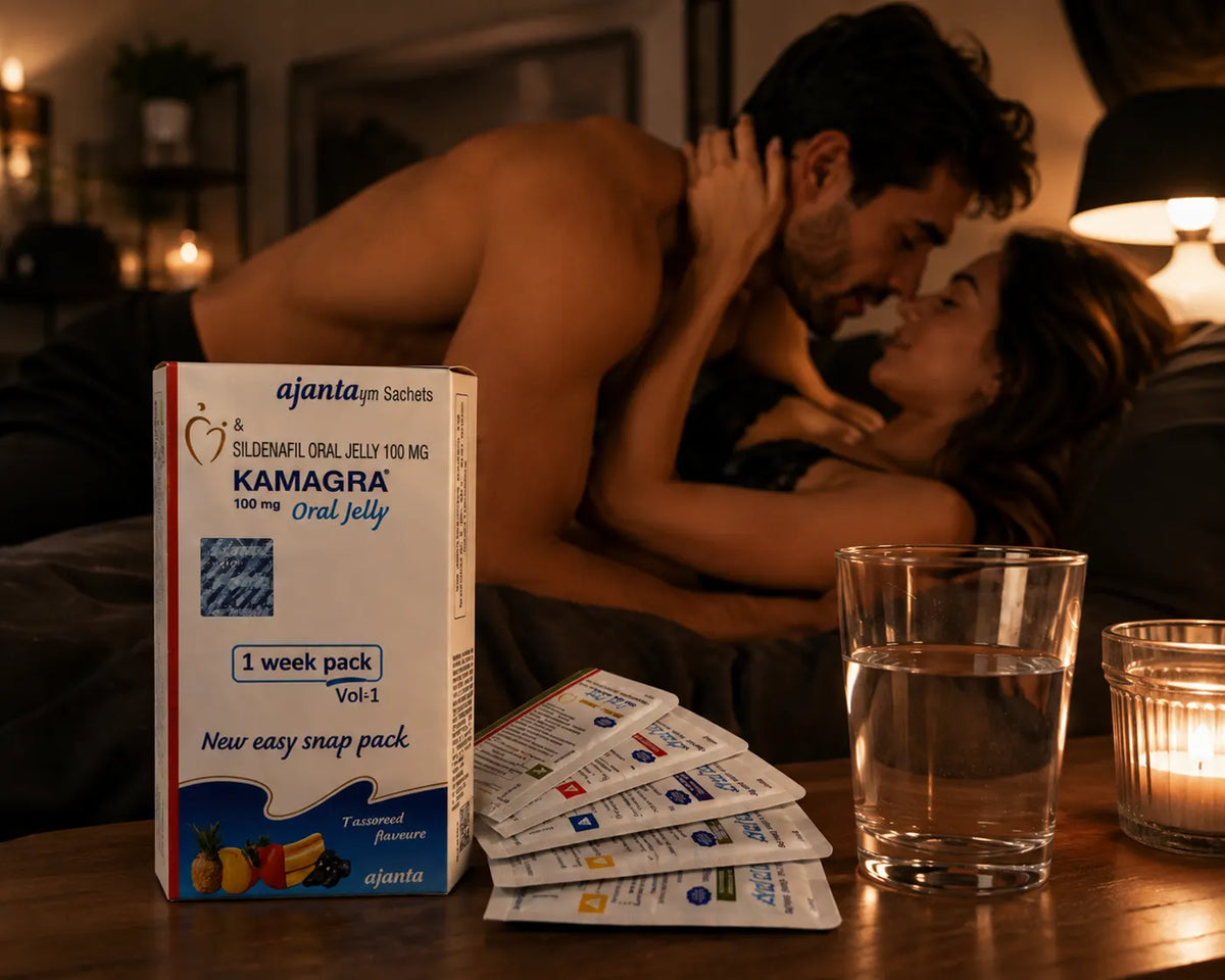Kamagra Oral Jelly 100 mg (mešani okusi) — galerija 2
